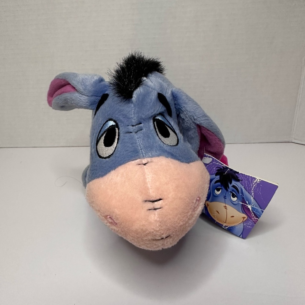 VTG 2001 Disney Store 9" Bean Bag Eeyore Star Plush Stuffed Toy Winnie The Pooh